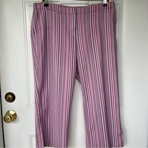 •Callaway• Ladies Striped Capri Golf Pants - Size 14